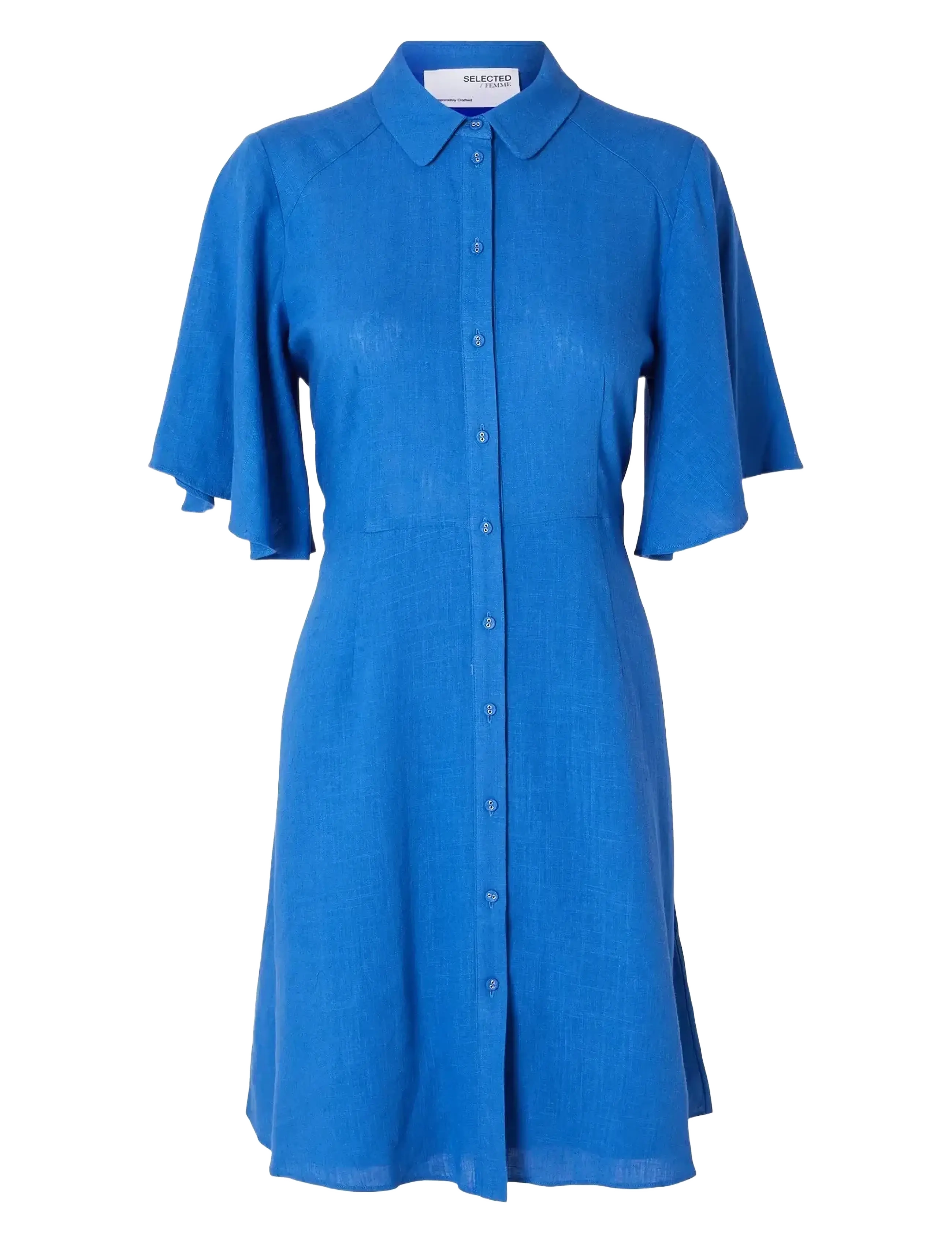 SLFGULIA 2/4 SHORT SHIRT DRESS D - NEBULAS BLUE