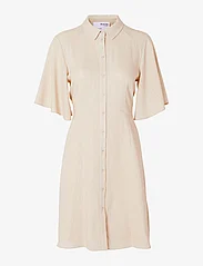 Selected Femme - SLFGULIA 2/4 SHORT SHIRT DRESS - sukienki koszulowe - sandshell - 0