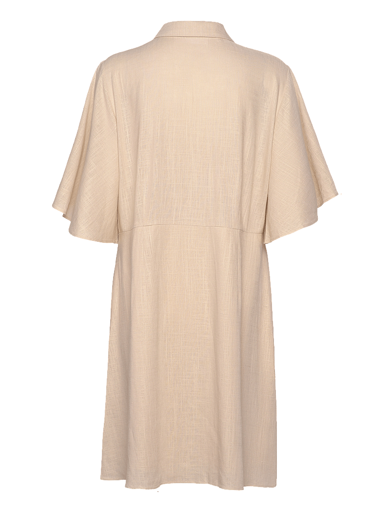 Selected - SLFGULIA 2/4 SHORT SHIRT DRESS D - hemdkleider - sandshell - 2