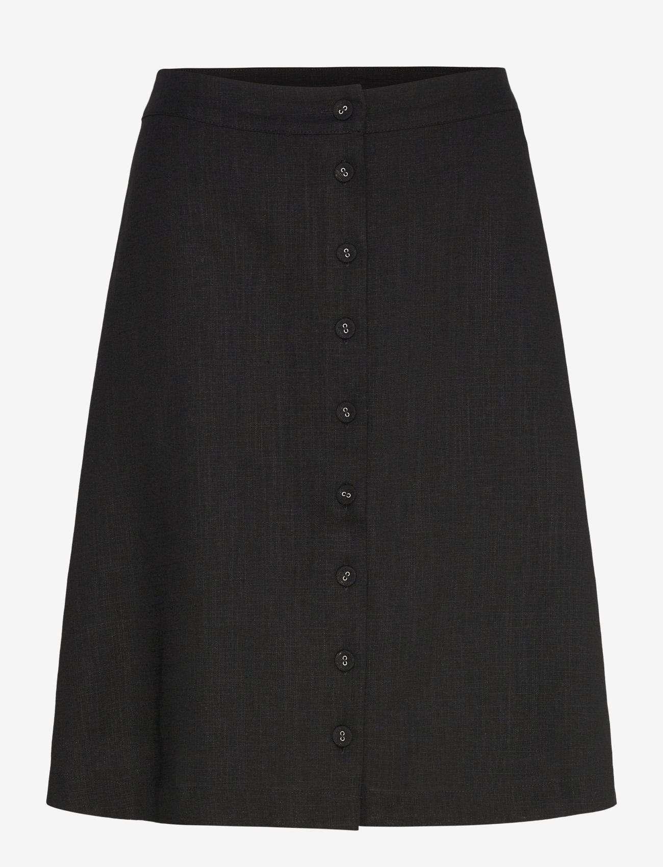 Selected - SLFGULIA HW SHORT SKIRT D - midi-röcke - black - 0