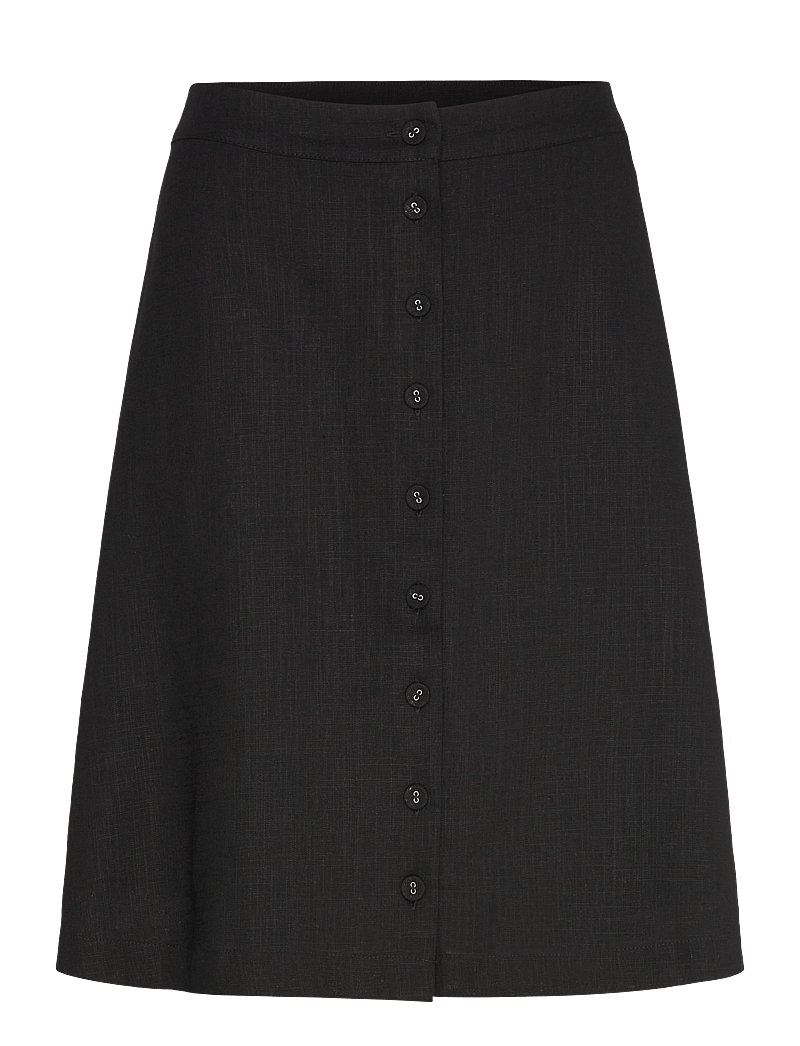 Selected - SLFGULIA HW SHORT SKIRT D - midi kjolar - black - 0