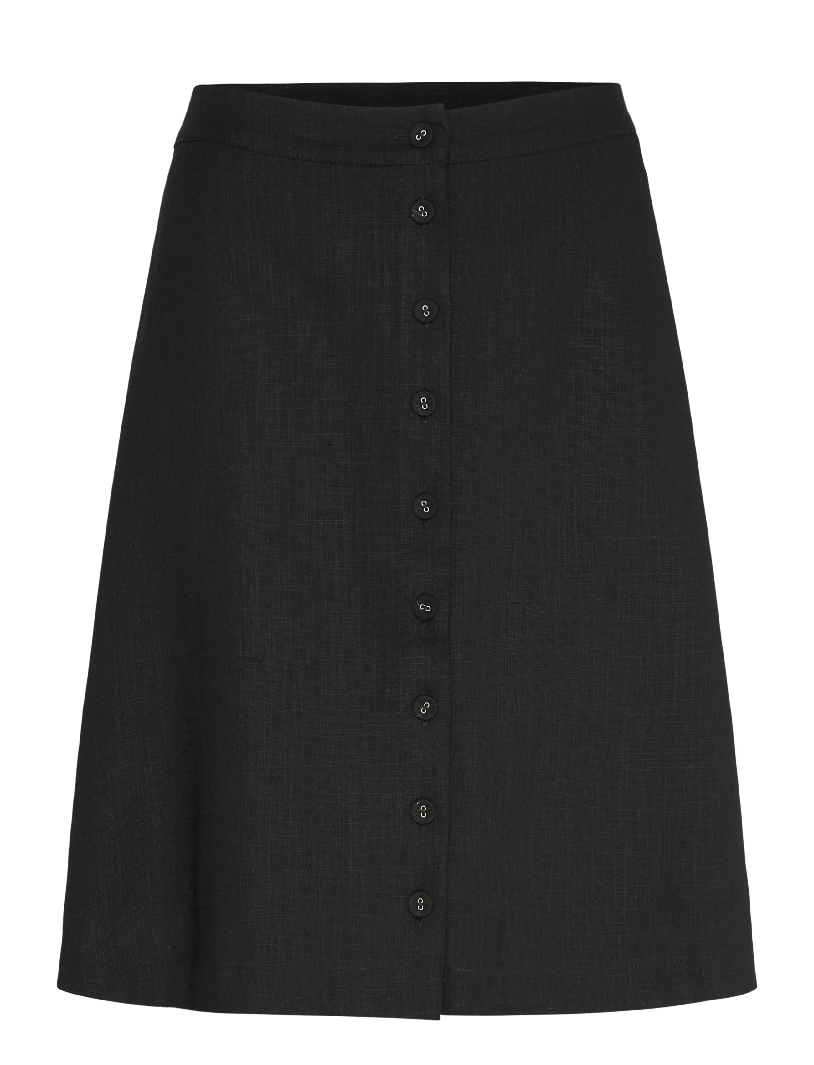 Selected SLFGULIA HW SHORT SKIRT D - Nederdele - BLACK / black