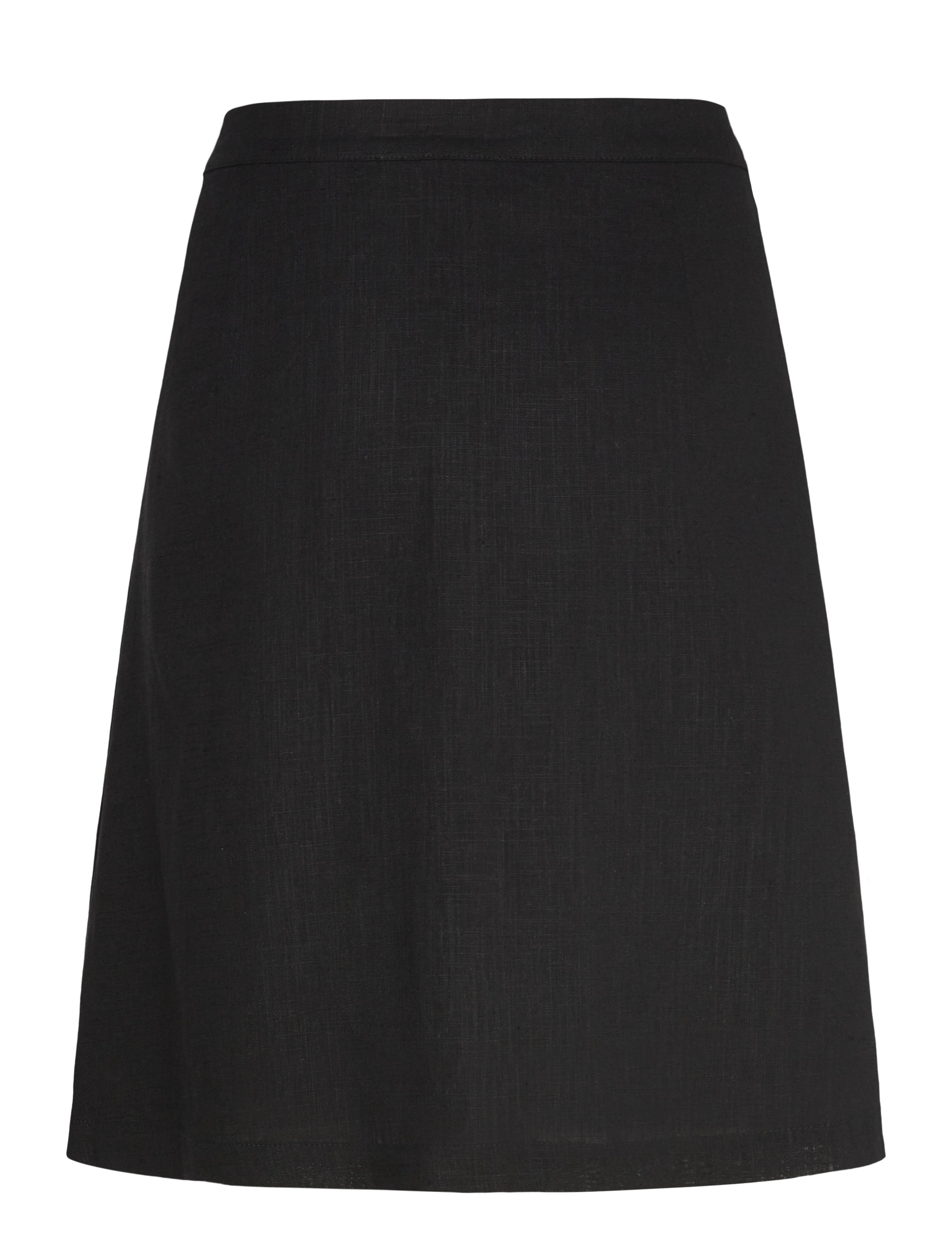 Selected - SLFGULIA HW SHORT SKIRT D - midi-röcke - black - 1