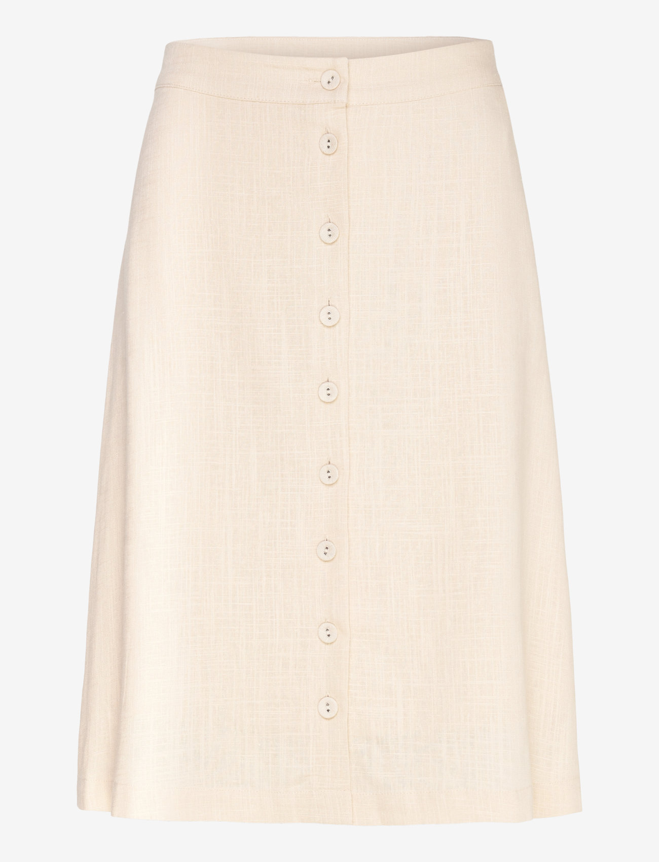 Selected SLFGULIA HW SHORT SKIRT D - Selected - SANDSHELL / cream