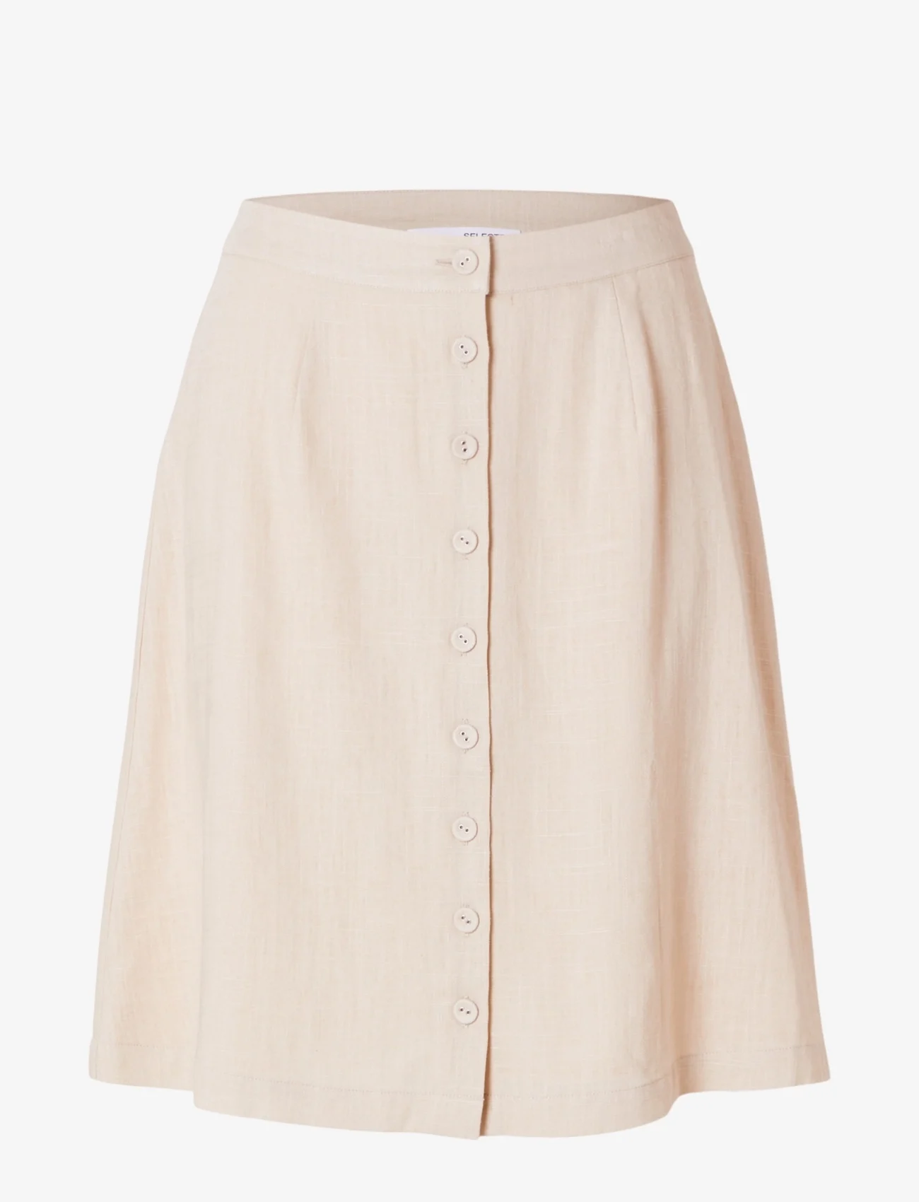 Selected Femme - SLFGULIA HW SHORT SKIRT - short skirts - sandshell - 0