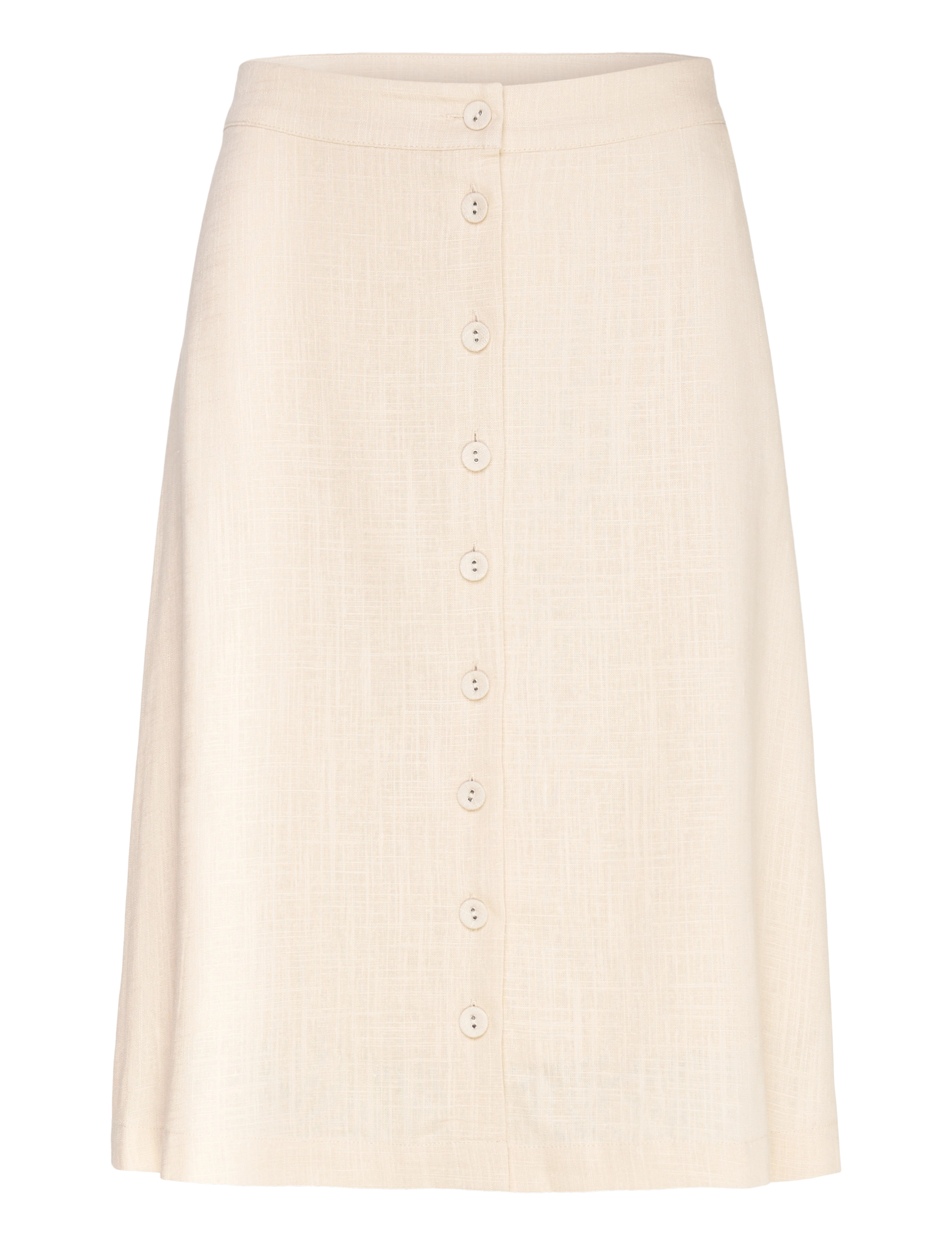 Selected SLFGULIA HW SHORT SKIRT D - Tøj - SANDSHELL / cream