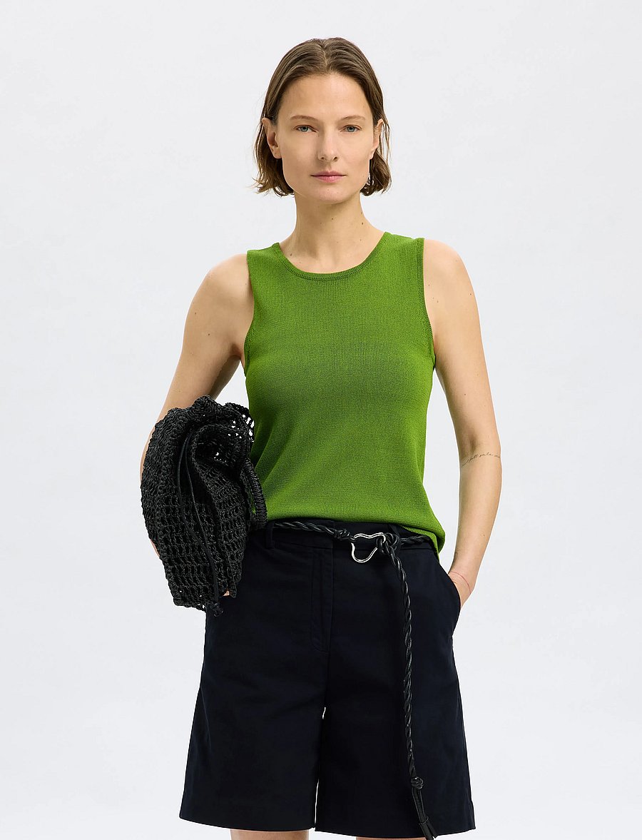 Selected - SLFMOON SUS SL KNIT TOP B - Ärmellose tops - spindle tree - 4