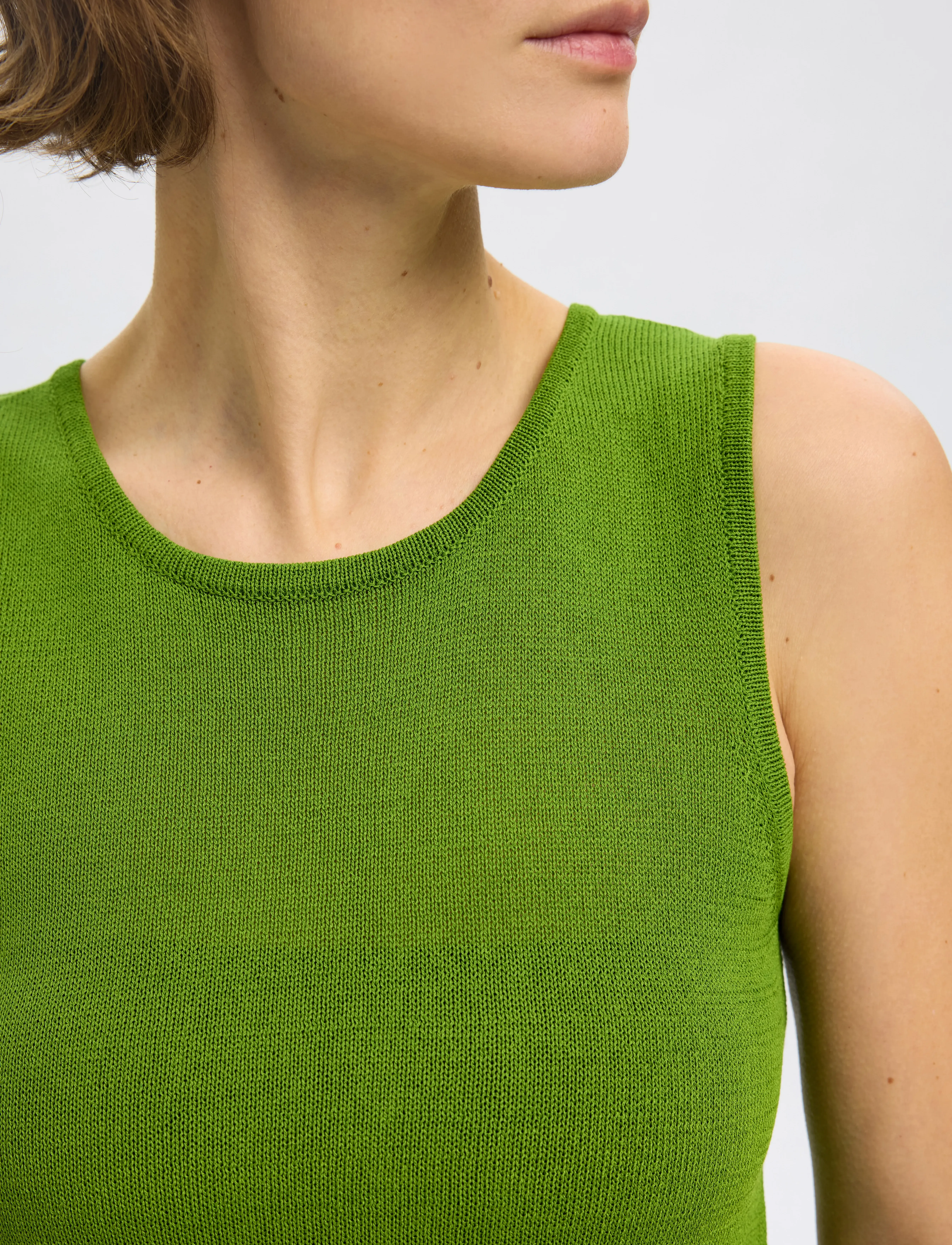 Selected - SLFMOON SUS SL KNIT TOP B - tanktops - spindle tree - 5