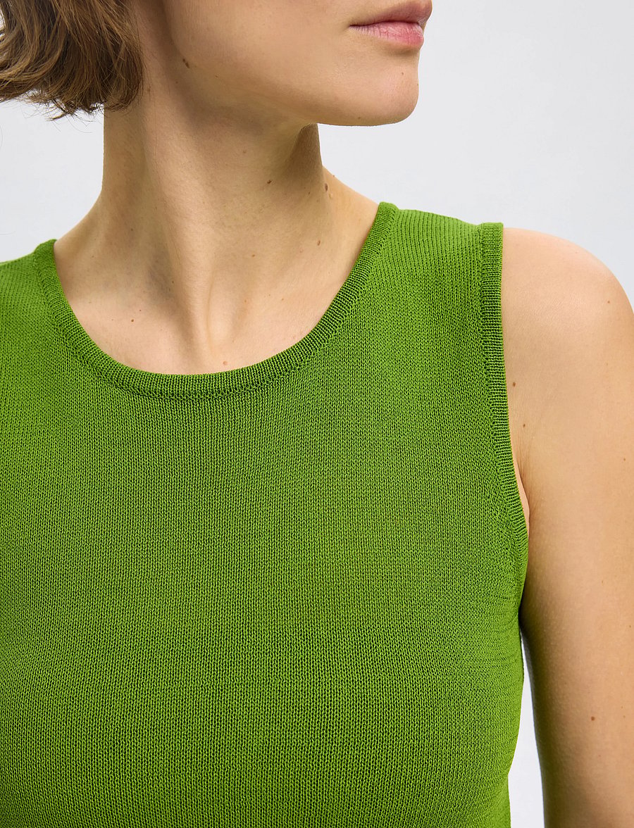 Selected - SLFMOON SUS SL KNIT TOP B - Ärmellose tops - spindle tree - 5