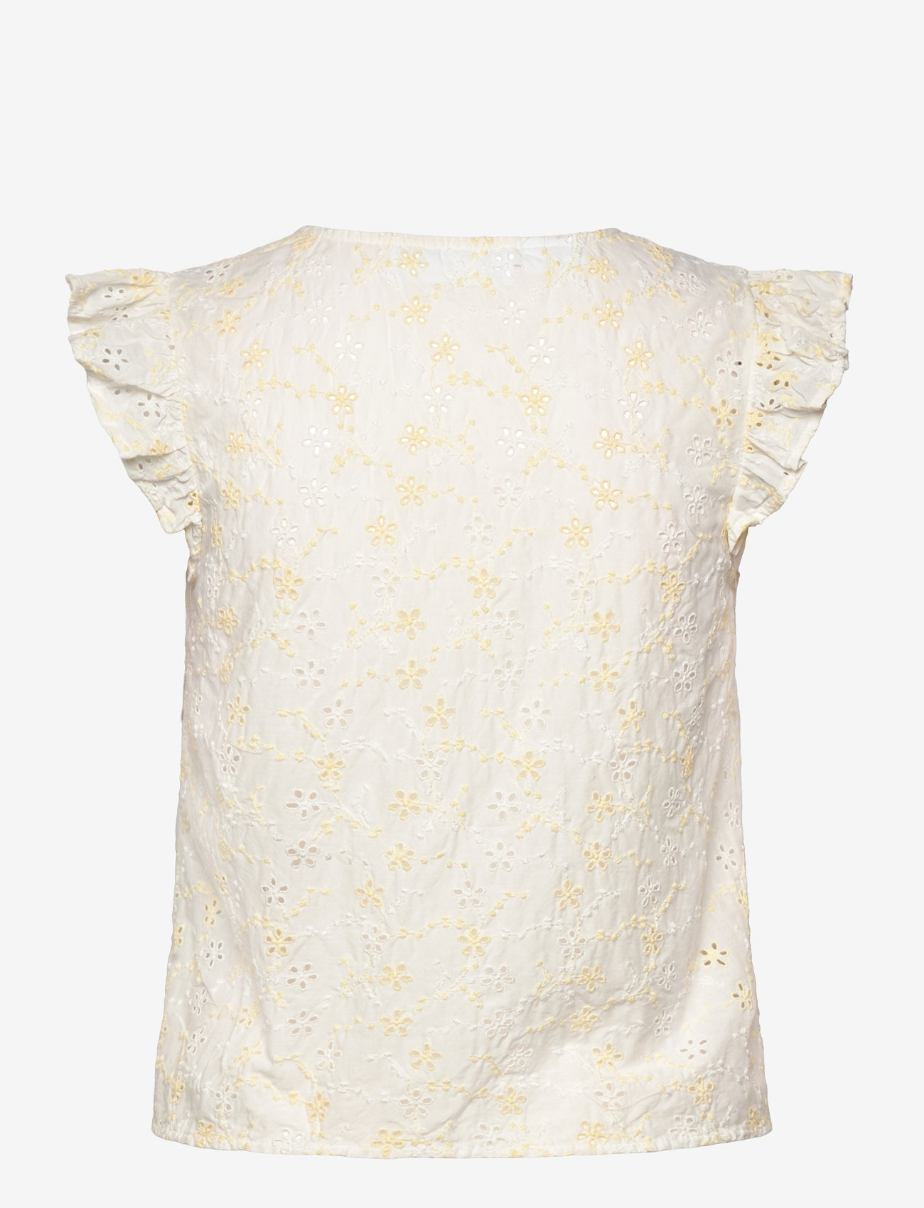Selected - SLFCHIARA SL BRODERI TOP B - t-shirts - snow white - 1