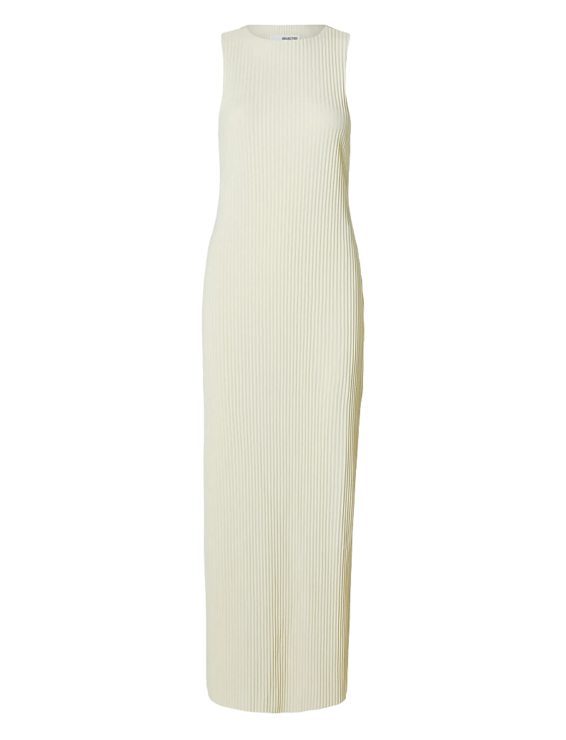 Selected - SLFTENNA SILLA SL TWIST ANKLE DRESS - etuikleider - birch - 1