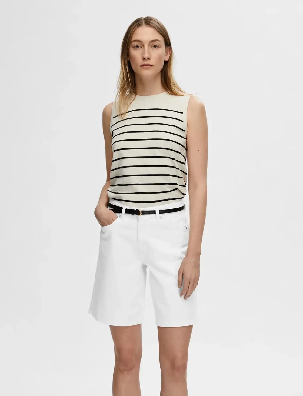 Selected - SLFBERGA SL KNIT O-NECK - stickade tröjor - birch - 0