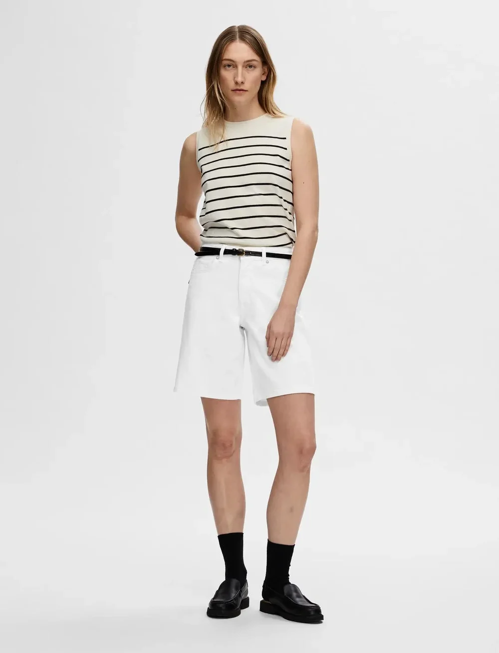 Selected - SLFBERGA SL KNIT O-NECK - stickade tröjor - birch - 4