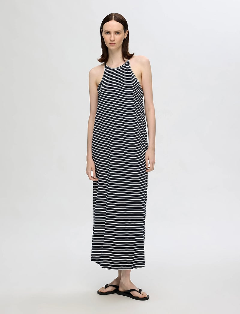 Selected - SLFANOLA SL STR ANKLE DRESS - sommerkjoler - dark sapphire - 0