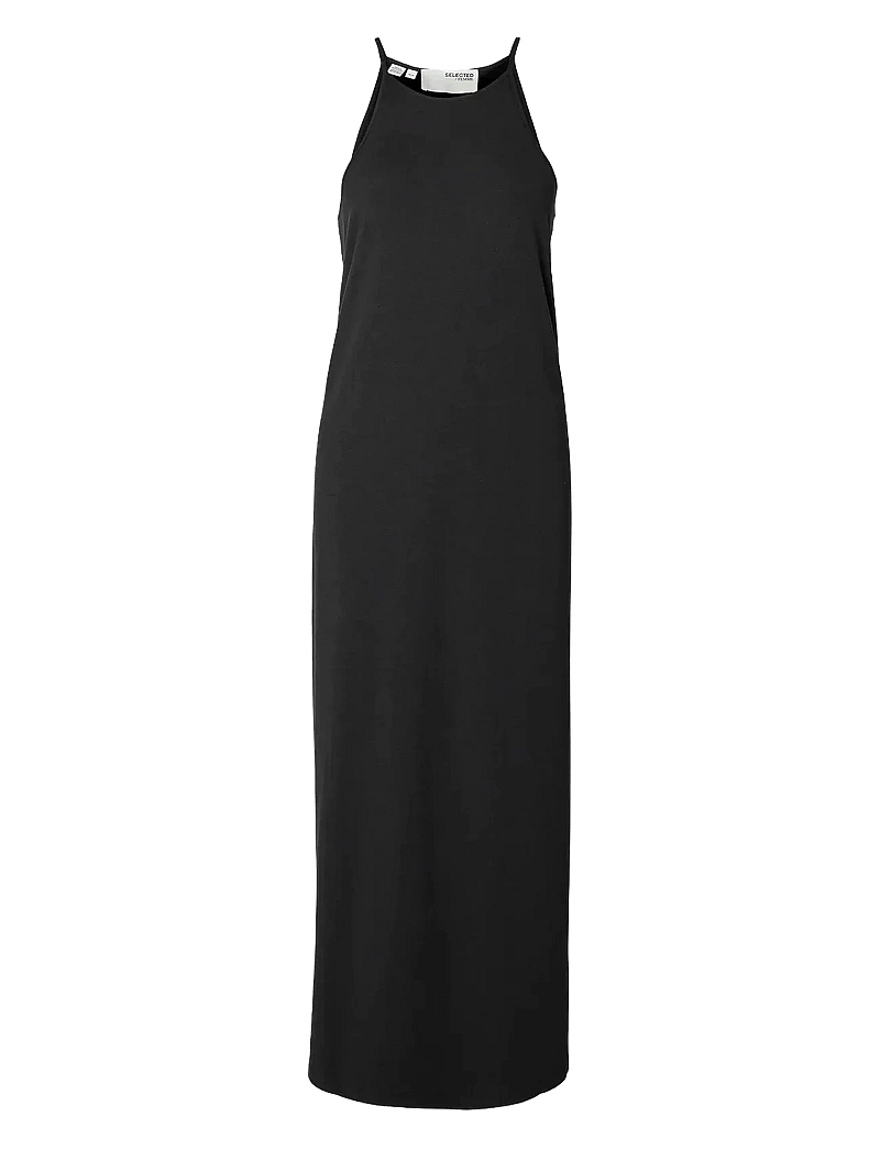Selected - SLFANOLA SL ANKLE DRESS - slip dresses - black - 1