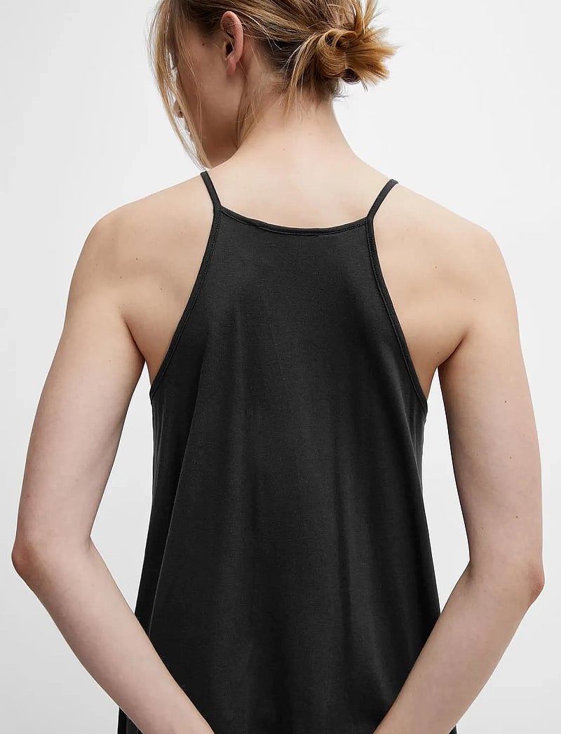 Selected - SLFANOLA SL ANKLE DRESS - slip dresses - black - 5