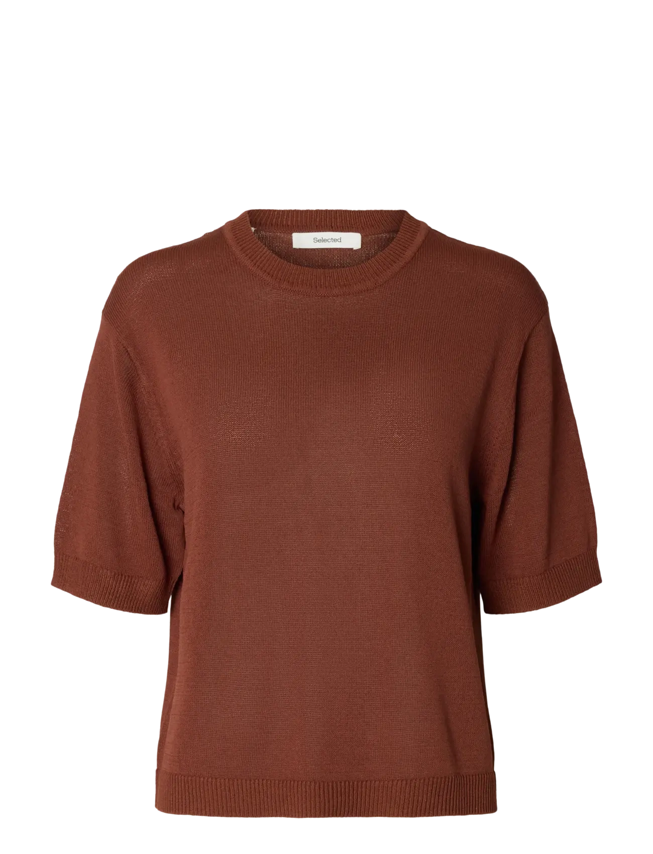 Selected SLFMOON SUS 2/4 KNIT - Selected - CHERRY MAHOGANY / burgundy