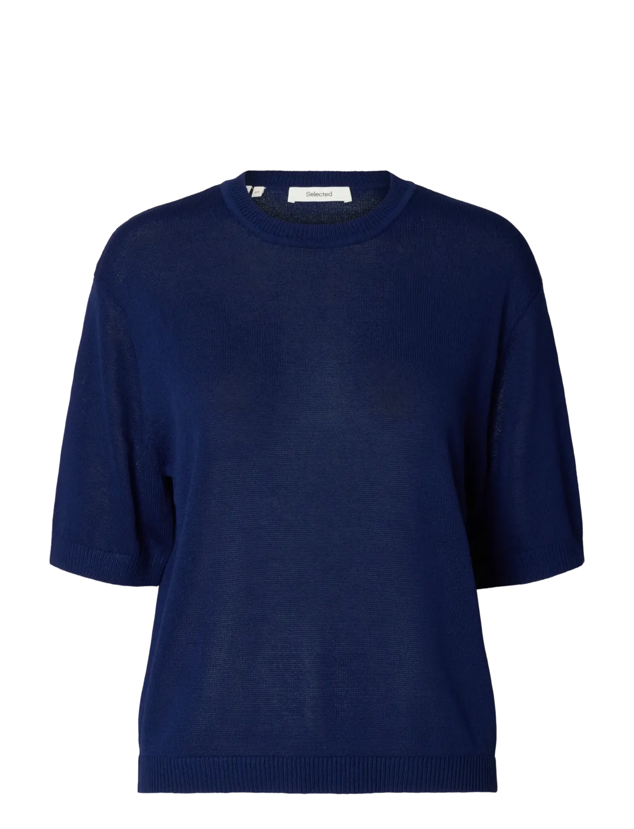 Selected SLFMOON SUS 2/4 KNIT - Selected - OCEAN CAVERN / navy