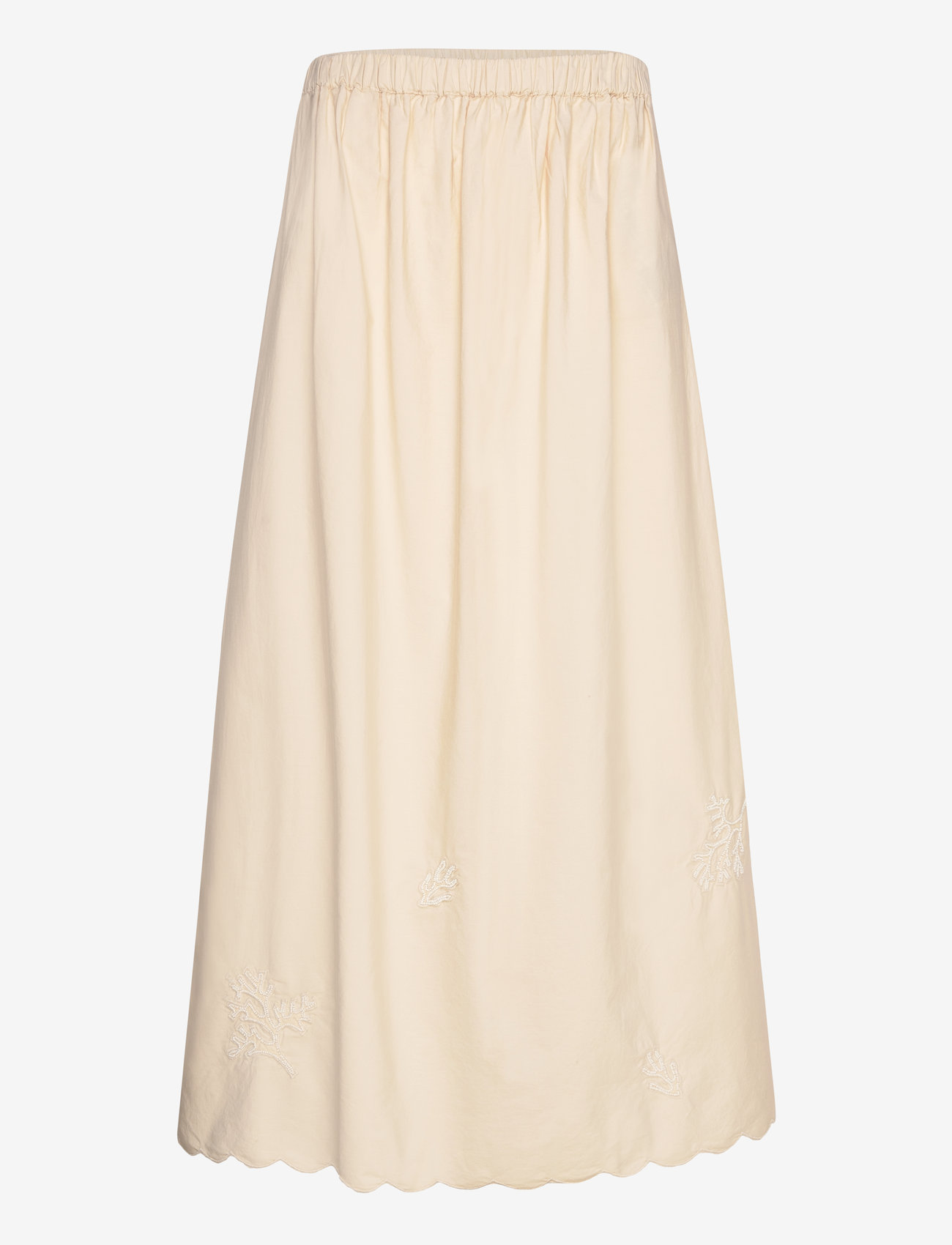 Selected - SLFMELLI HW ANKLE SKIRT B - maxi nederdele - sandshell - 1