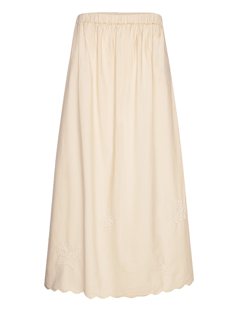 Selected - SLFMELLI HW ANKLE SKIRT B - maxi röcke - sandshell - 1