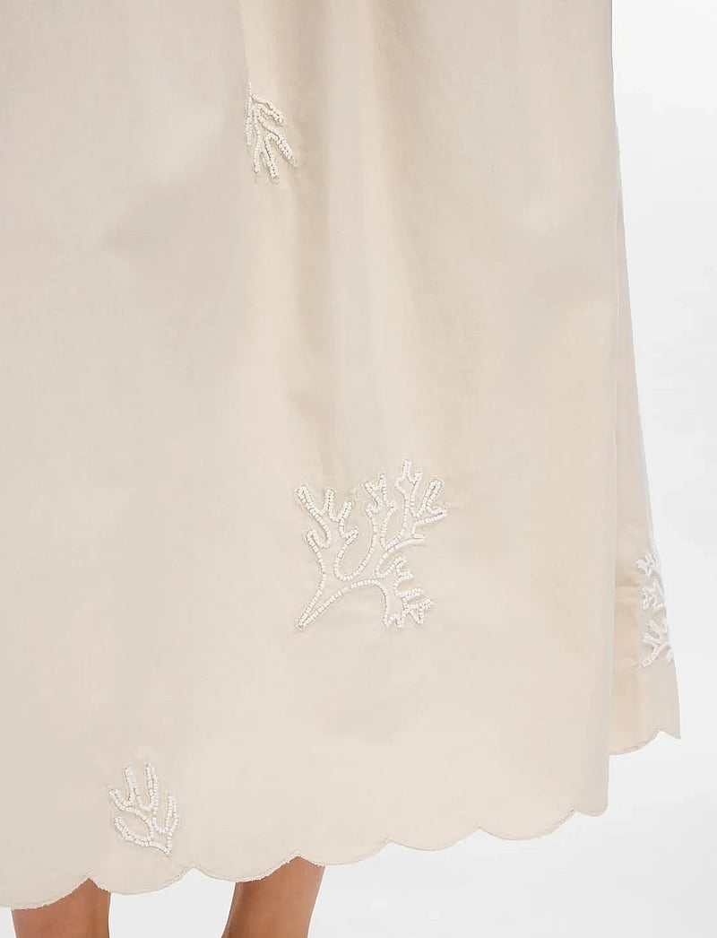 Selected - SLFMELLI HW ANKLE SKIRT B - maxi röcke - sandshell - 3