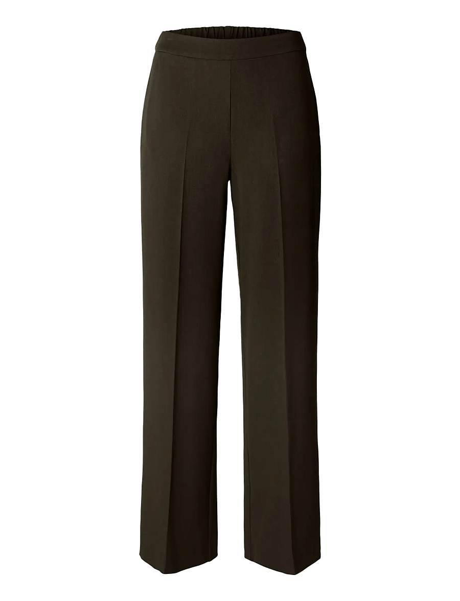 Selected - SLFEMMA-TARA MW WIDE PANT NOOS - delicioso - 1
