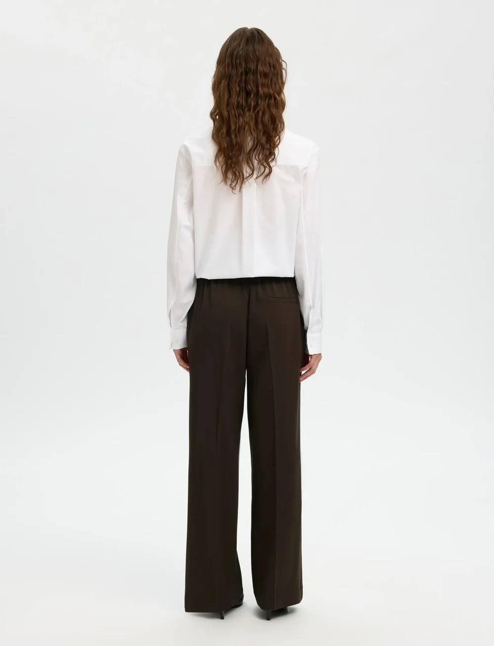 Selected - SLFEMMA-TARA MW WIDE PANT NOOS - habitbukser - delicioso - 2