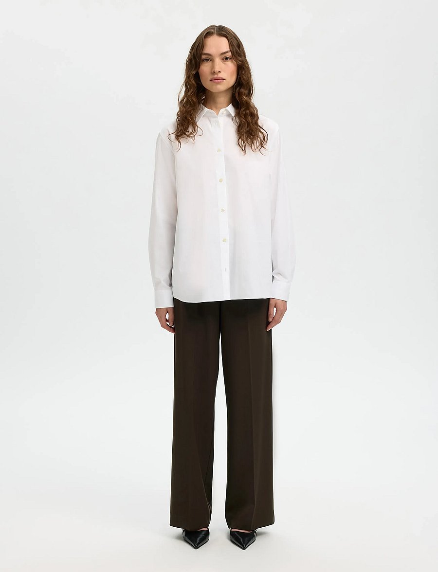 Selected - SLFEMMA-TARA MW WIDE PANT NOOS - delicioso - 5