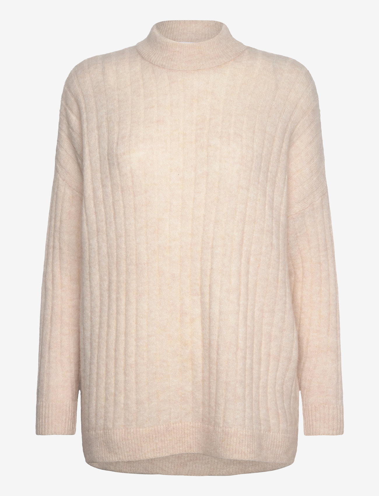 Selected - SLFMALINE LS KNIT HIGH NECK NOOS - jumpers - birch - 1