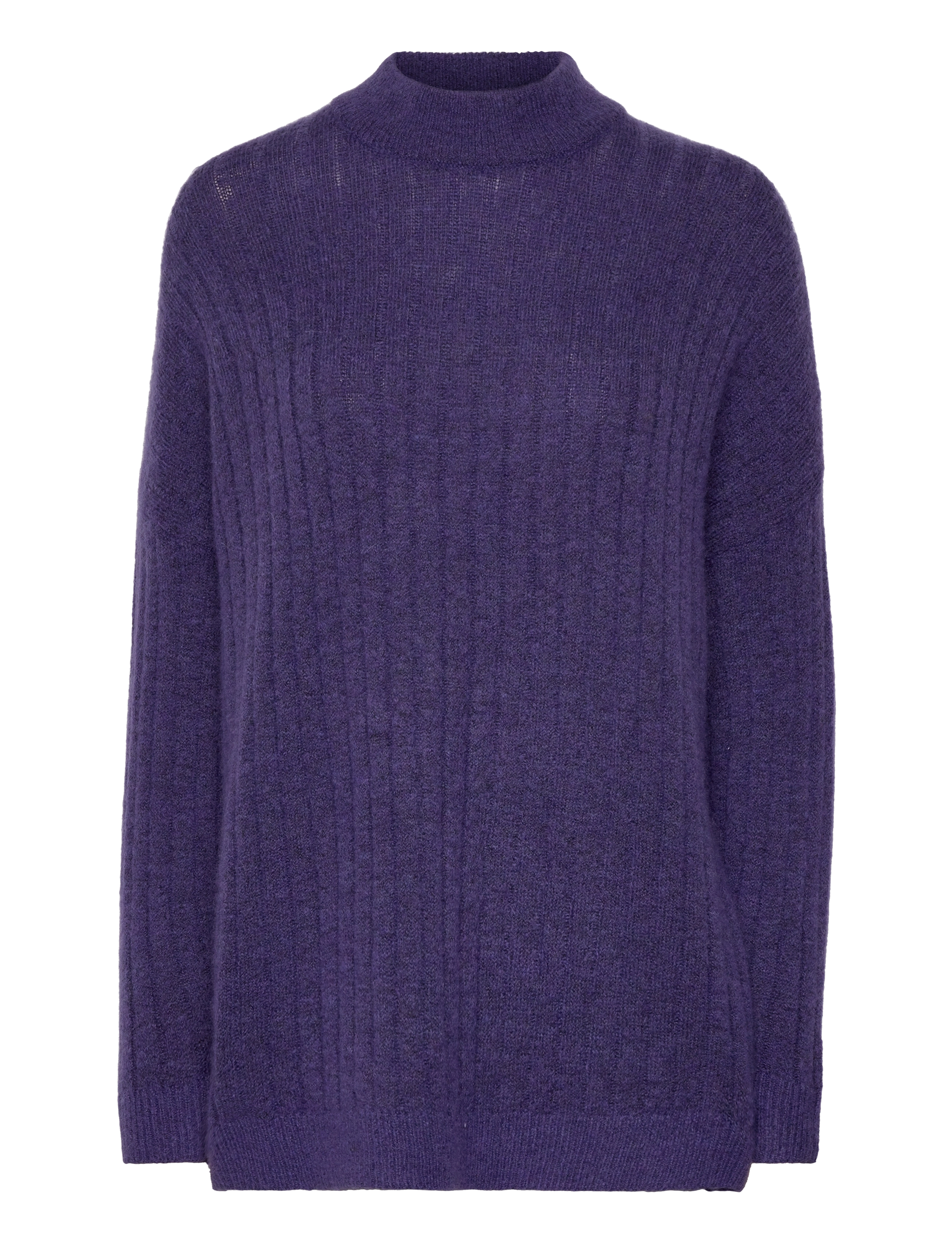 Selected SLFMALINE LS KNIT HIGH NECK NOOS - Strik - LIBERTY / purple