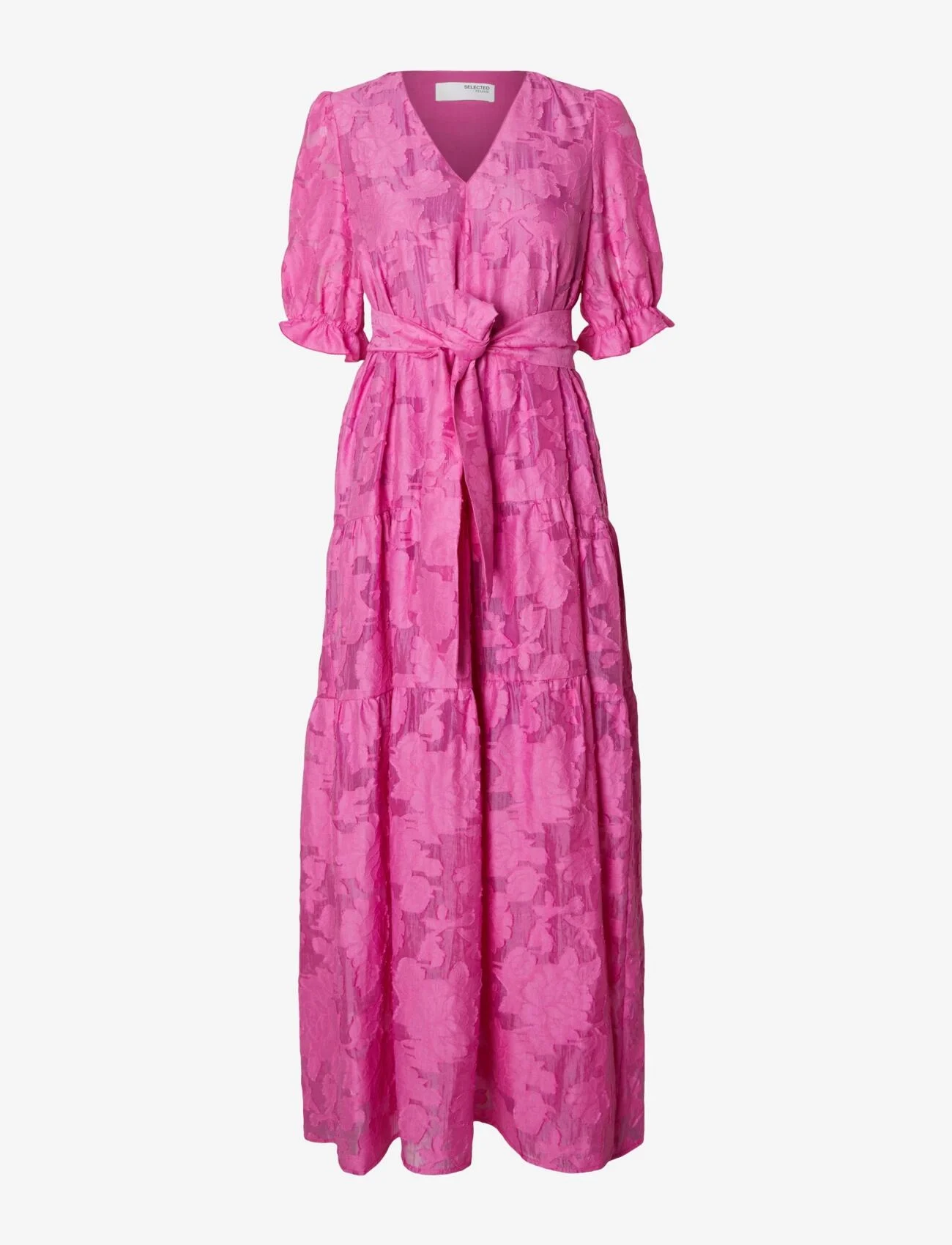 Selected Femme - SLFCATHI-SADIE 3/4 ANKLE DRESS FF - festklær til outlet-priser - phlox pink - 0