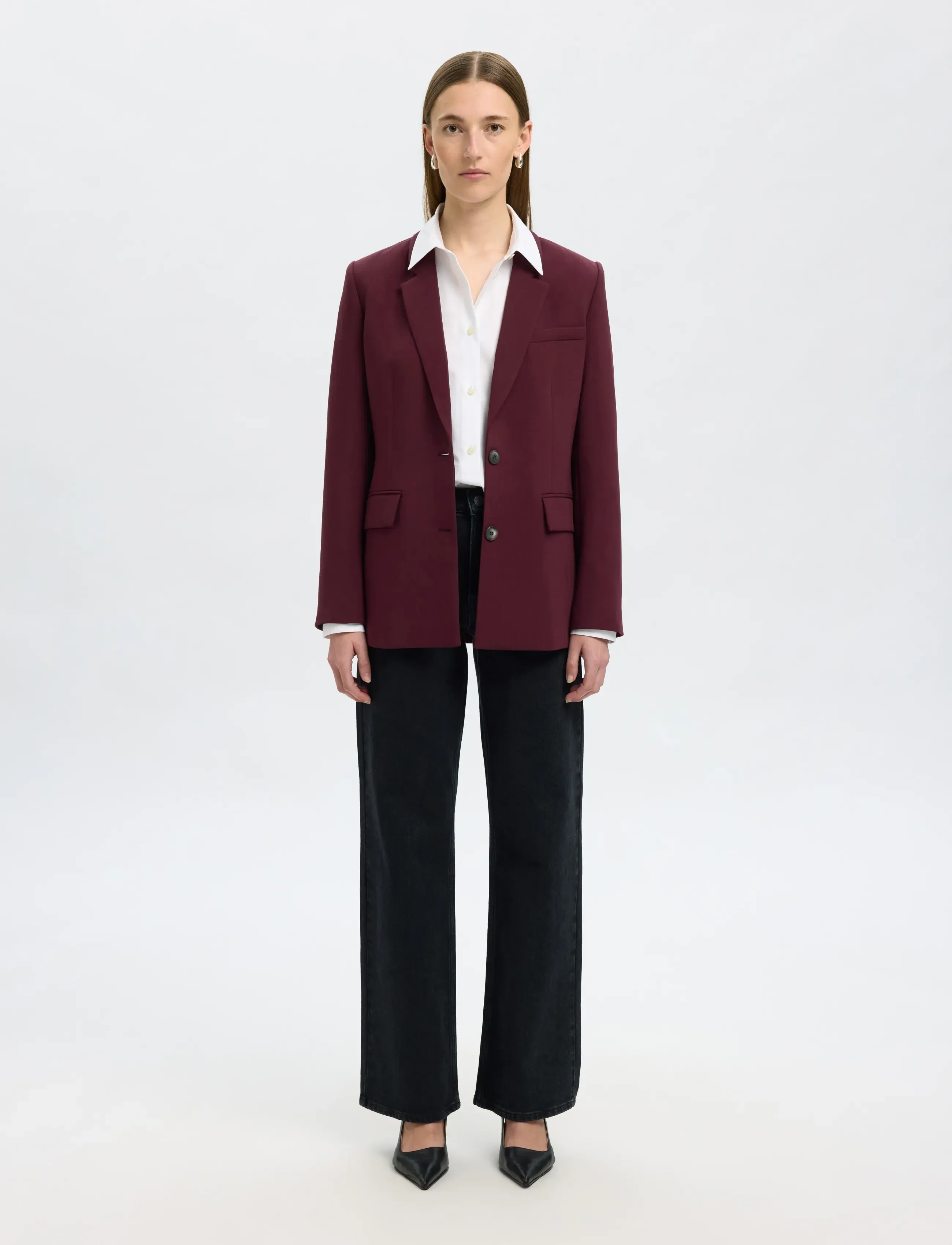 Selected - SLFRITA LS CLASSIC BLAZER MEL NOOS - fig - 4