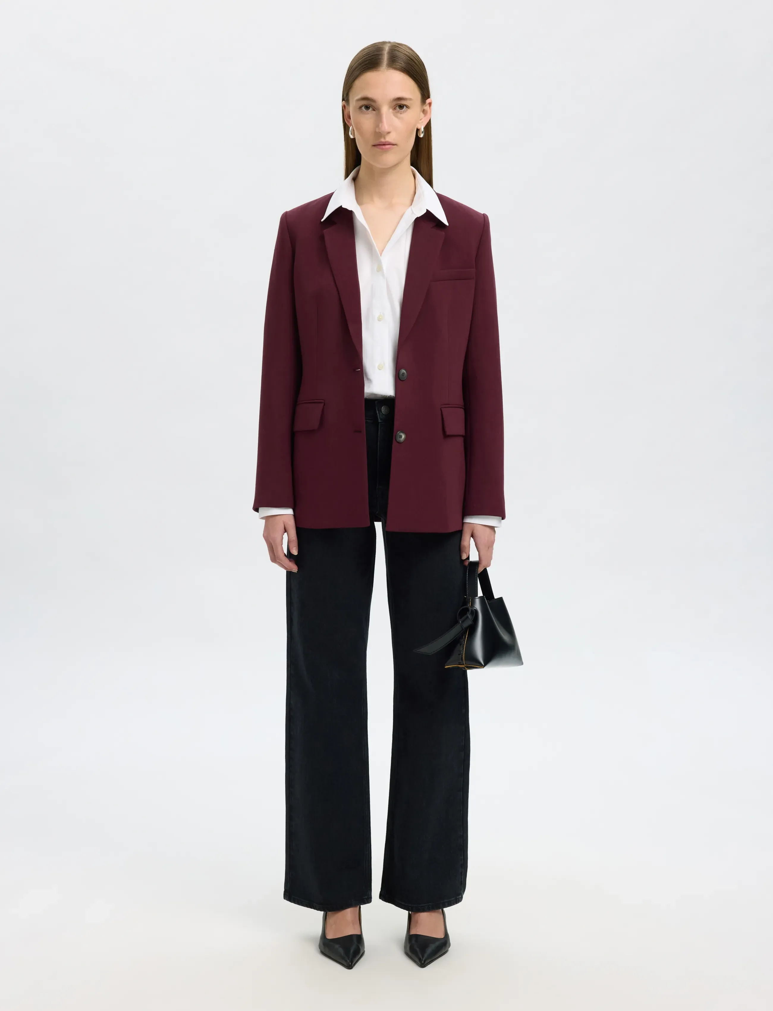 Selected - SLFRITA LS CLASSIC BLAZER MEL NOOS - fig - 5