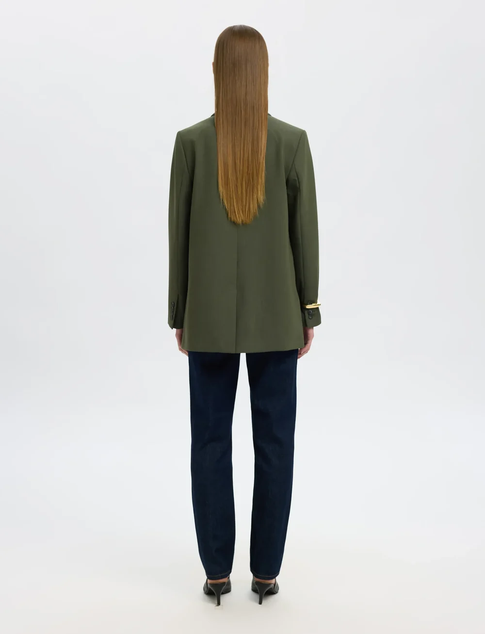 Selected - SLFRITA LS RELAXED BLAZER MEL NOOS - einreihige blazer - deep depths - 2