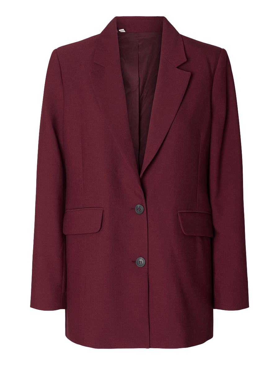 Selected - SLWRITA LS RELAXED BLAZER MEL NOOS - einreihige blazer - tawny port - 1