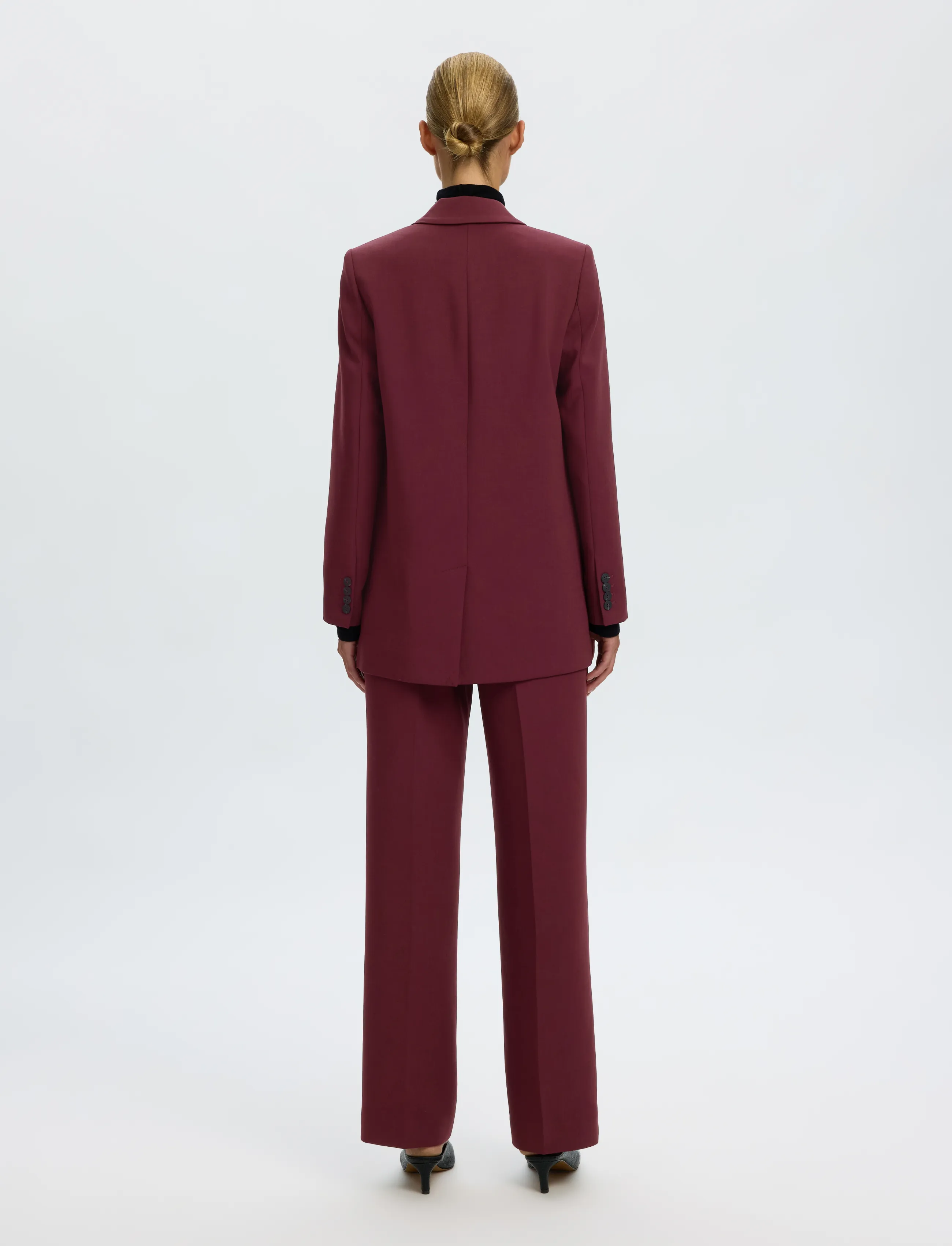 Selected - SLWRITA LS RELAXED BLAZER MEL NOOS - einreihige blazer - tawny port - 2