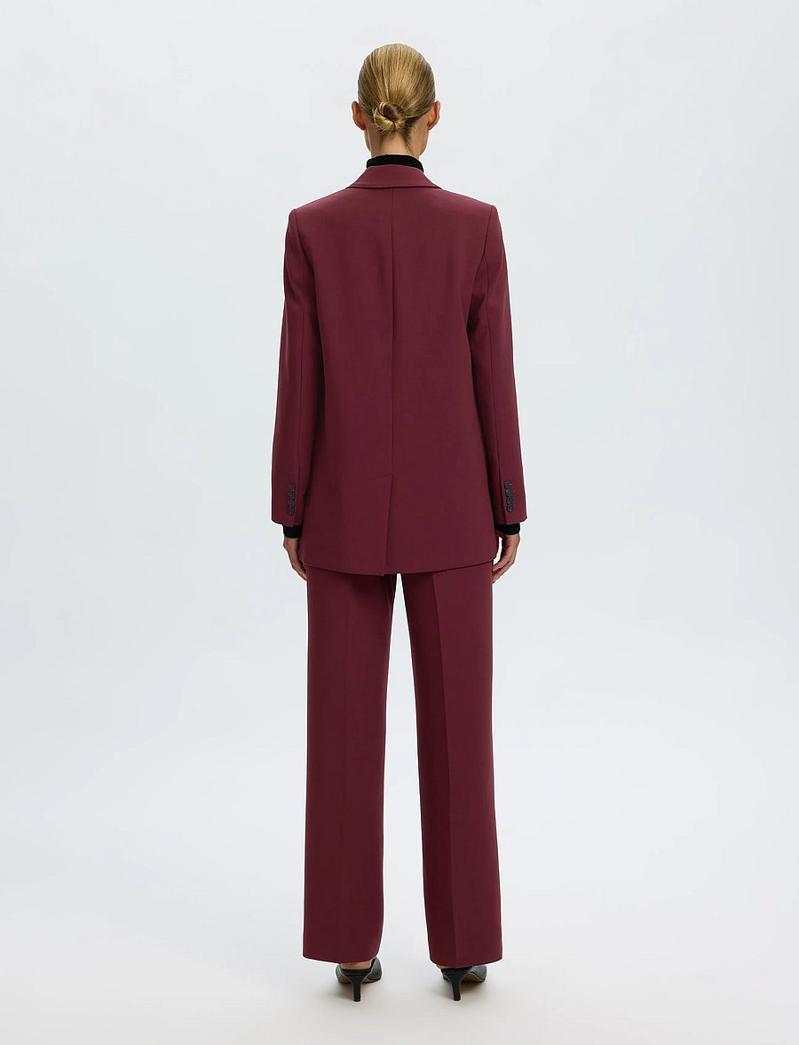 Selected - SLWRITA LS RELAXED BLAZER MEL NOOS - einreihige blazer - tawny port - 2