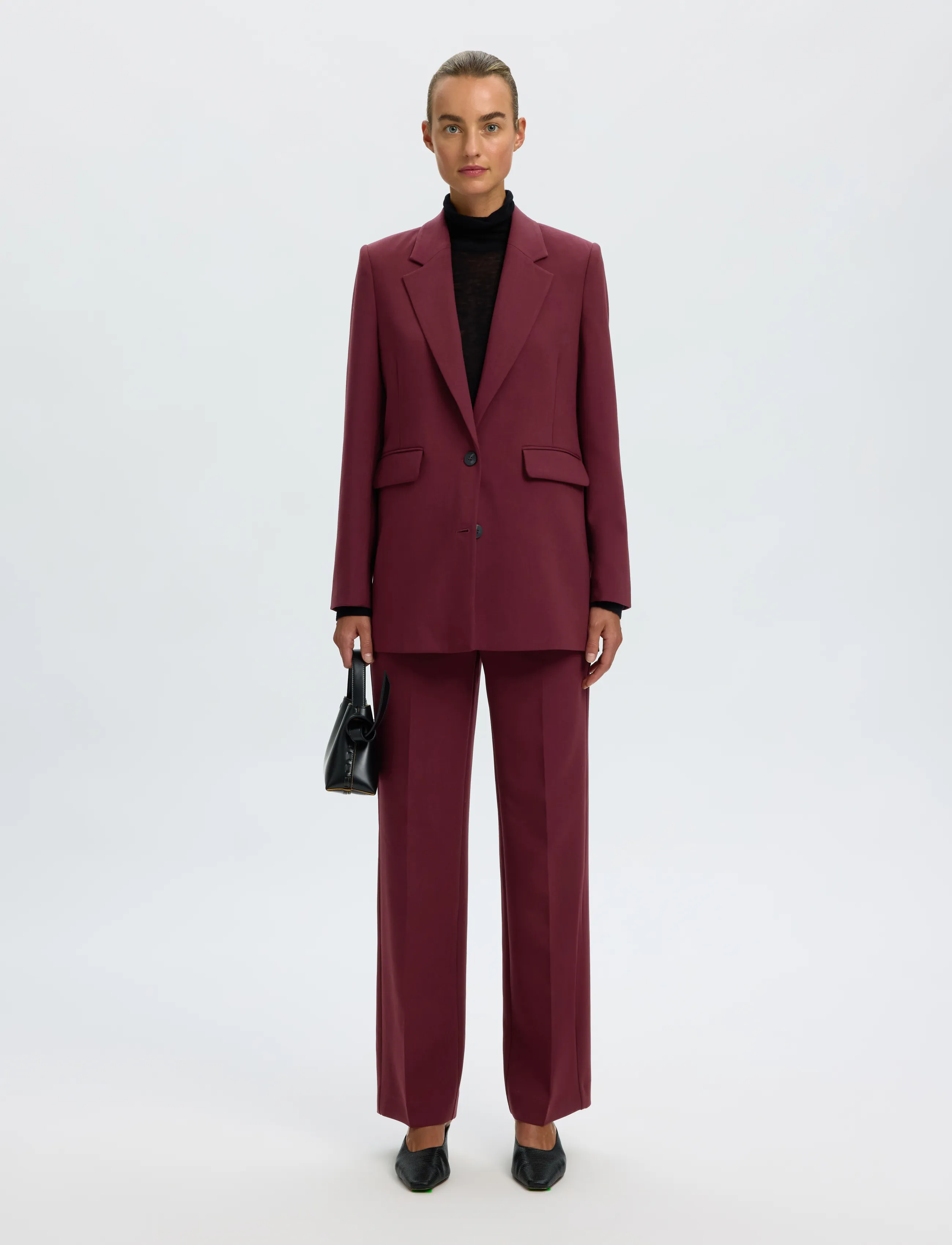 Selected - SLWRITA LS RELAXED BLAZER MEL NOOS - einreihige blazer - tawny port - 5