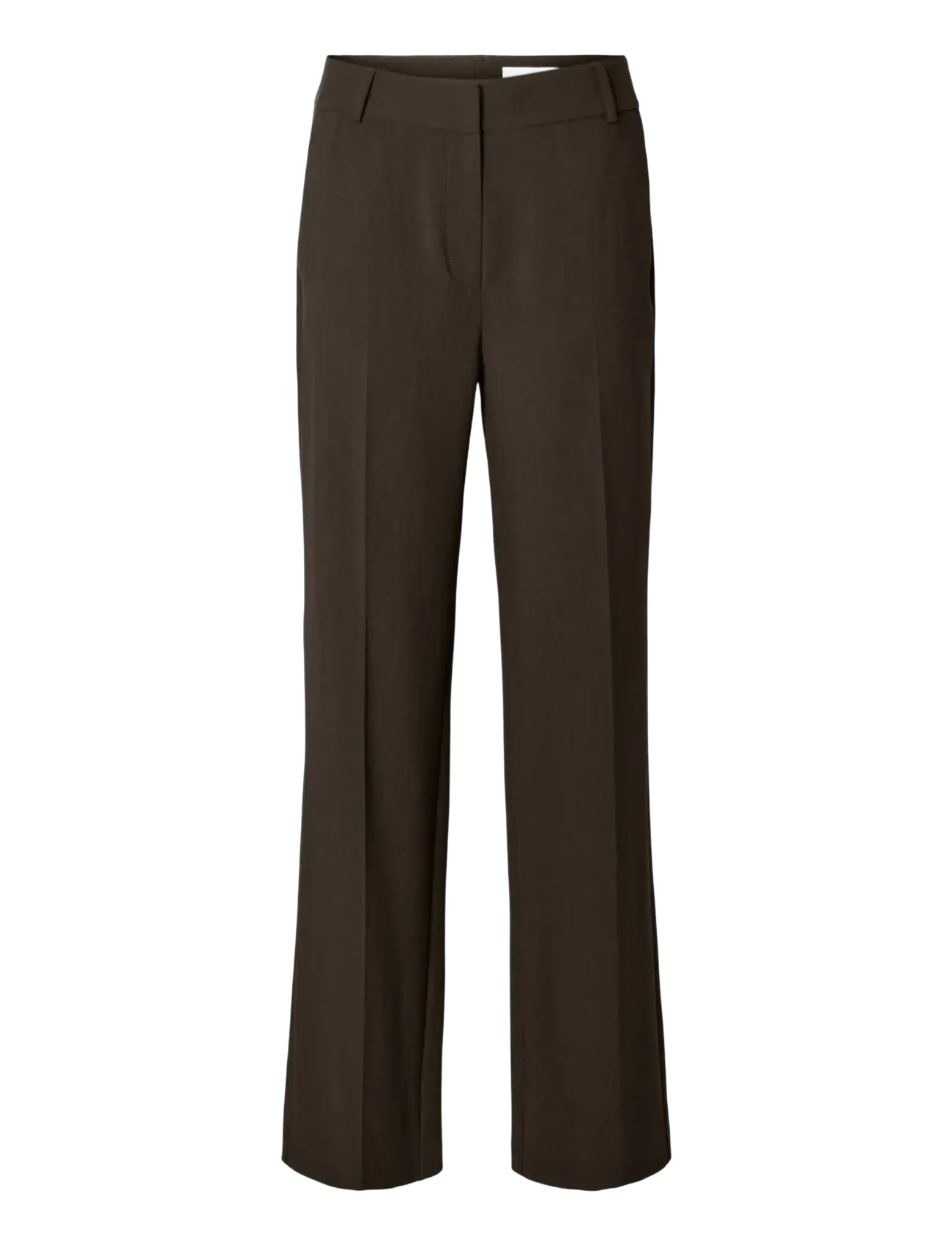 Selected - SLWRITA MW WIDE PANT MEL NOOS - tailored trousers - delicioso - 1