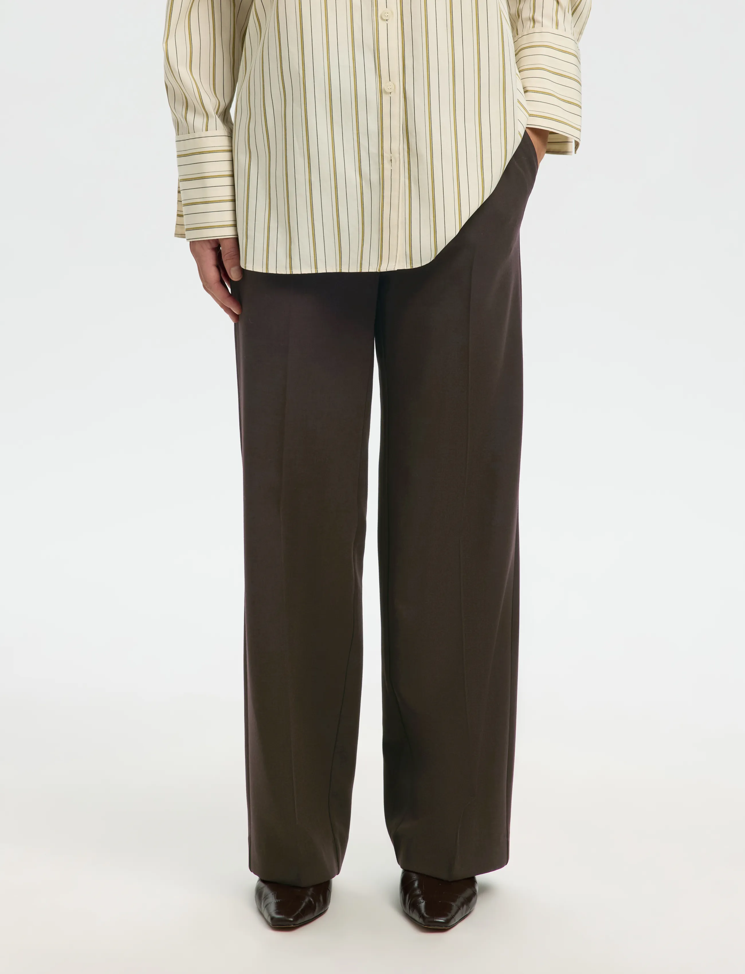 Slwrita Mw Wide Pant Mel Noos