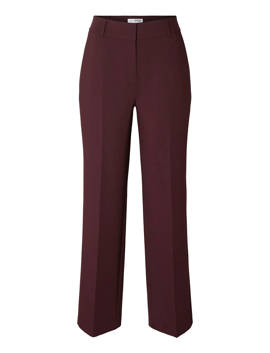 Selected - SLWRITA MW WIDE PANT MEL NOOS - anzugshosen - fig - 1