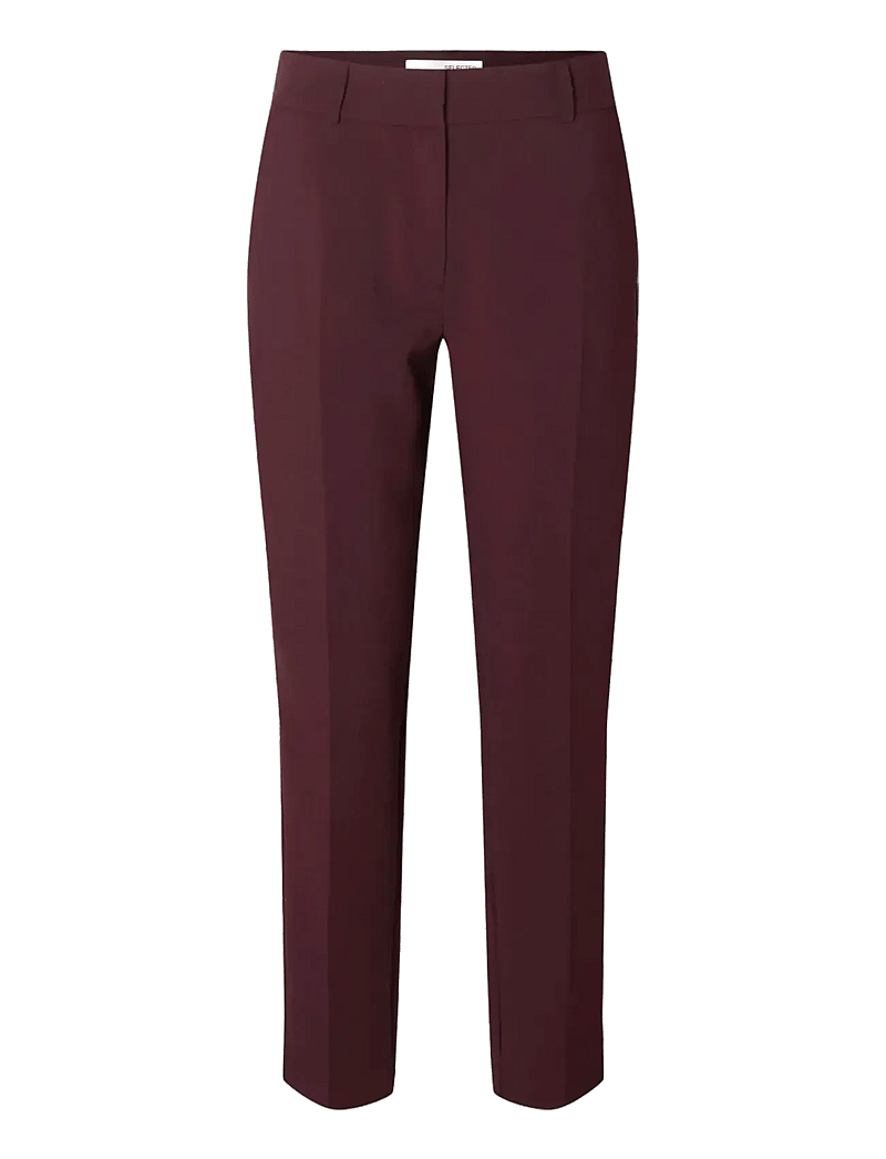 Selected - SLFRITA-RIA MW CROPPED PANT MEL NOOS - habitbukser - fig - 1