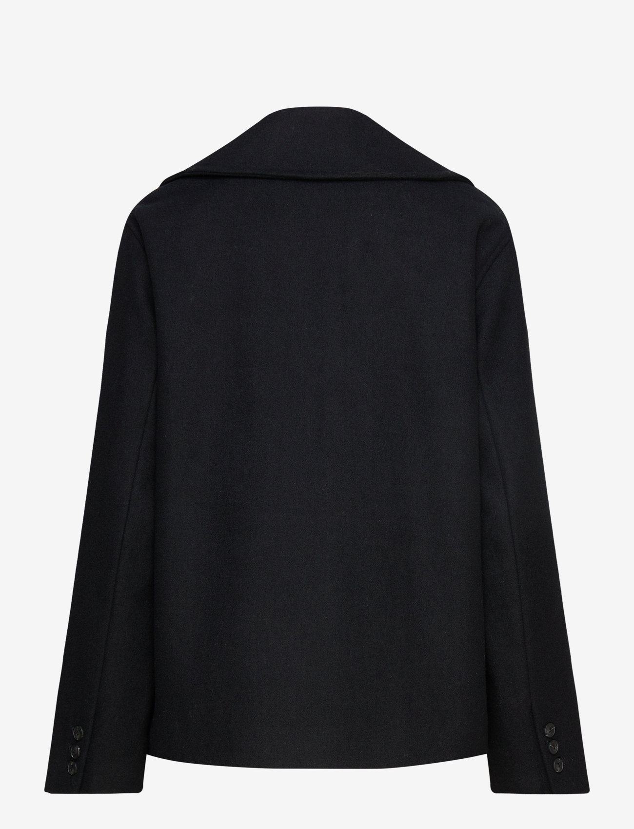 Selected - SLFALMA SHORT WOOL JACKET NOOS - uldjakker - black - 2