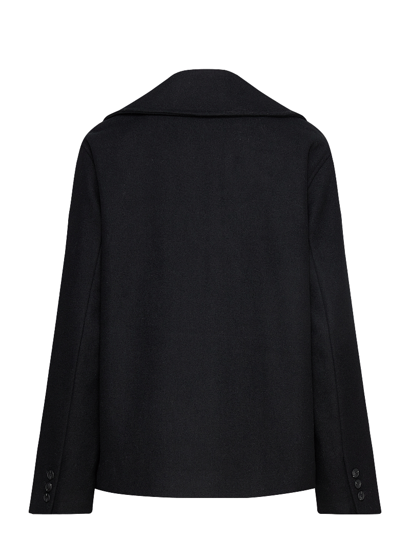 Selected - SLFALMA SHORT WOOL JACKET NOOS - uldjakker - black - 2