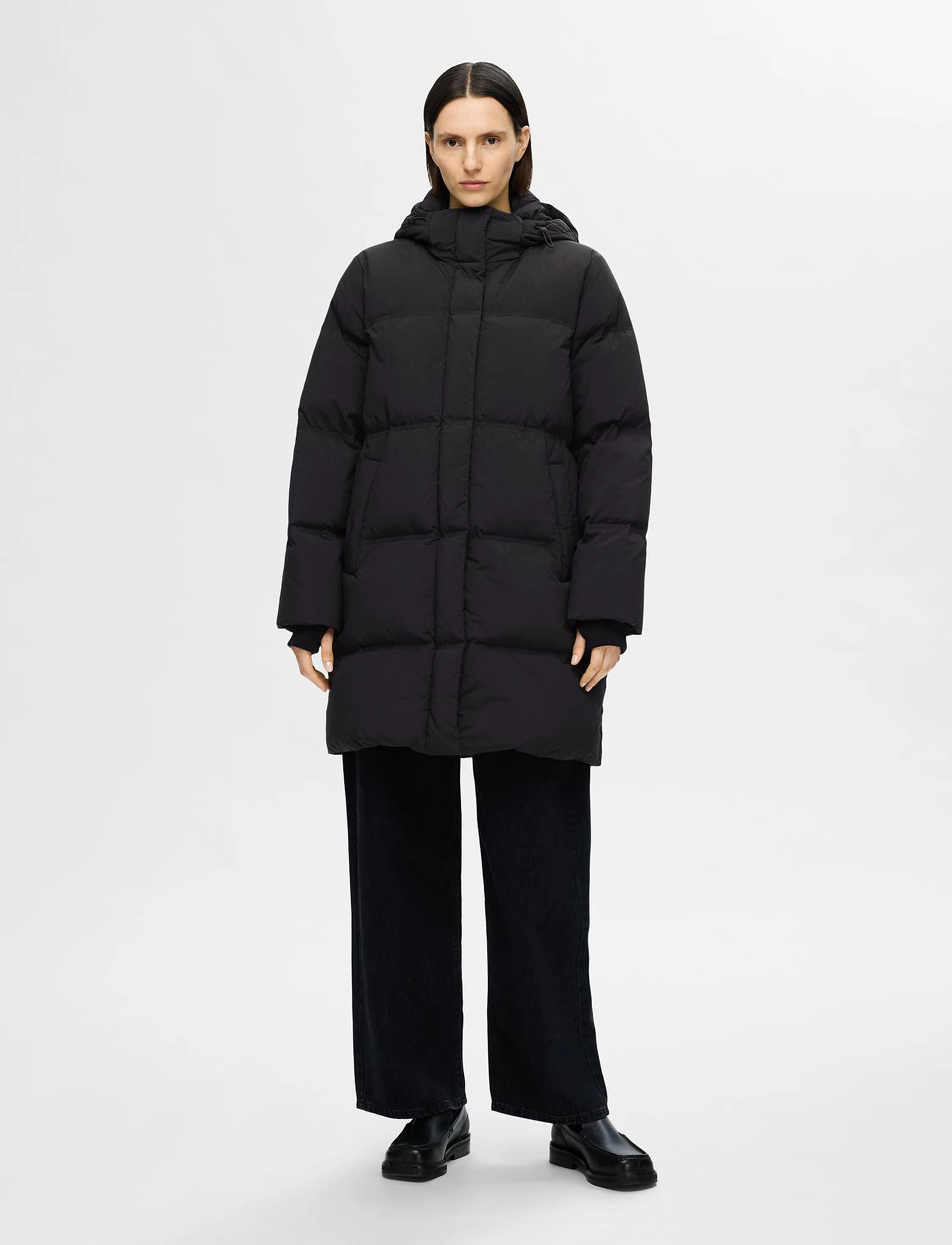 Selected - SLFSOFIE-RIGGA REDOWN JACKET NOOS - gefütterte & daunenjacken - black - 5