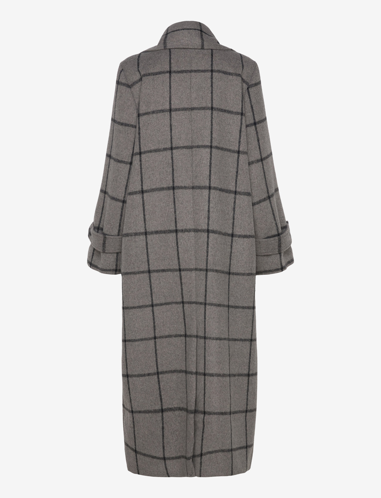 Selected - SLFHELLE LONG WOOL SCARF COAT - villased mantlid - steel gray - 2