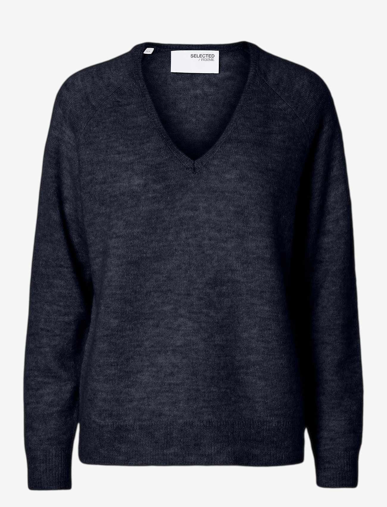 Selected - SLFLULU NEW LS KNIT V-NECK B NOOS - sviitrid - dark sapphire - 1