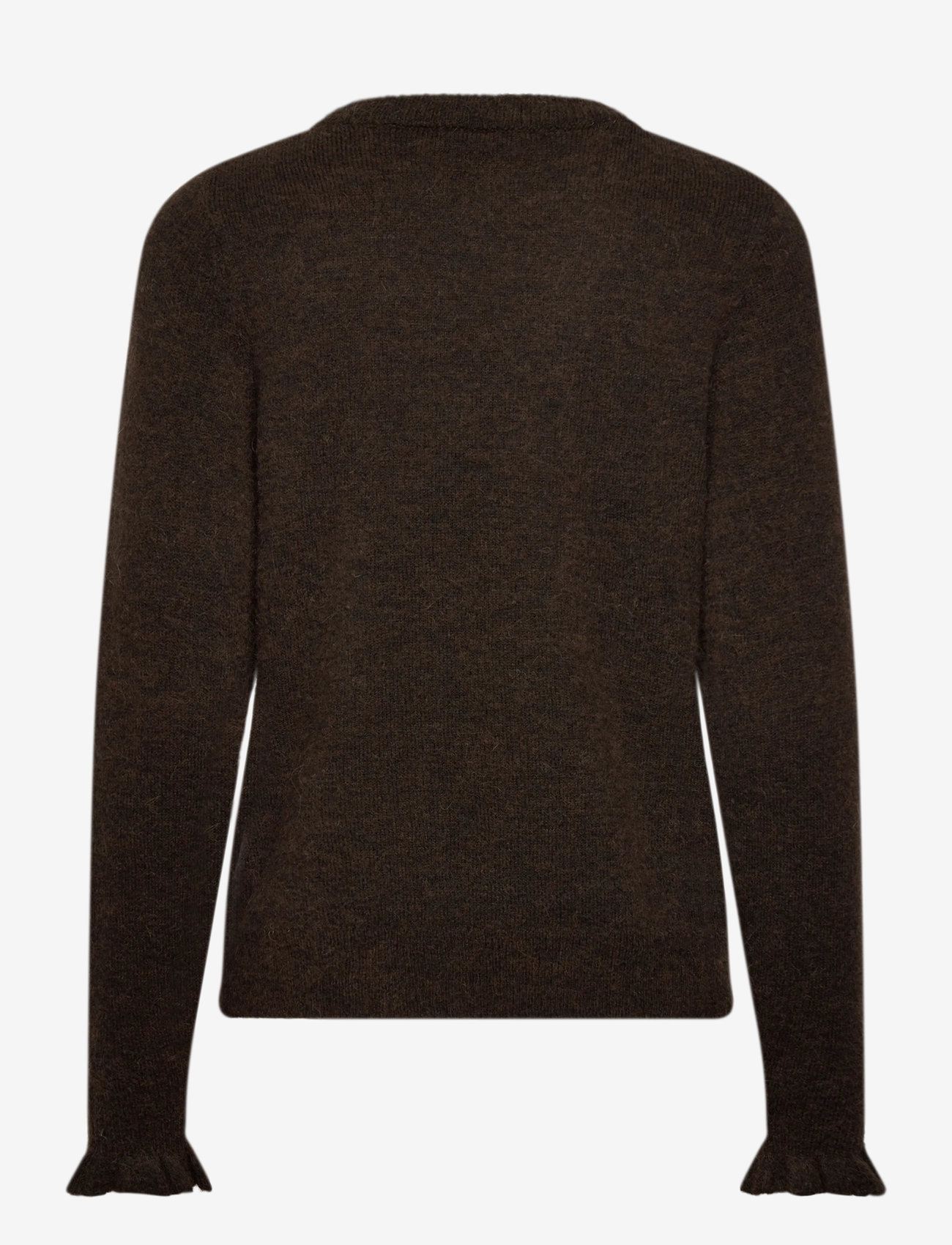 Selected - SLFLULU LS KNIT FRILL CUFF O-NECK NOOS - sviitrid - delicioso - 2