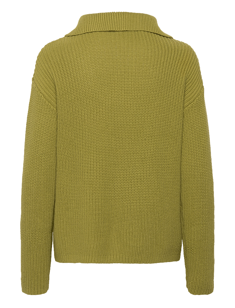 Selected - SLFBLOOMIE LS KNIT HALF ZIP NOOS - pullover - cardamom seed - 1