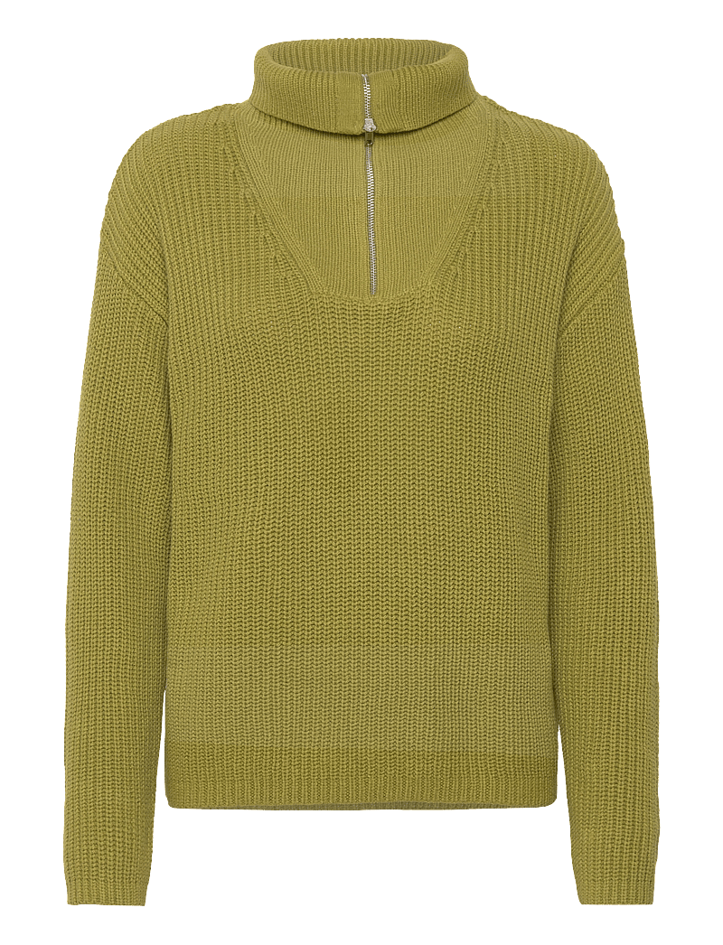 Selected - SLFBLOOMIE LS KNIT HALF ZIP NOOS - pullover - cardamom seed - 2